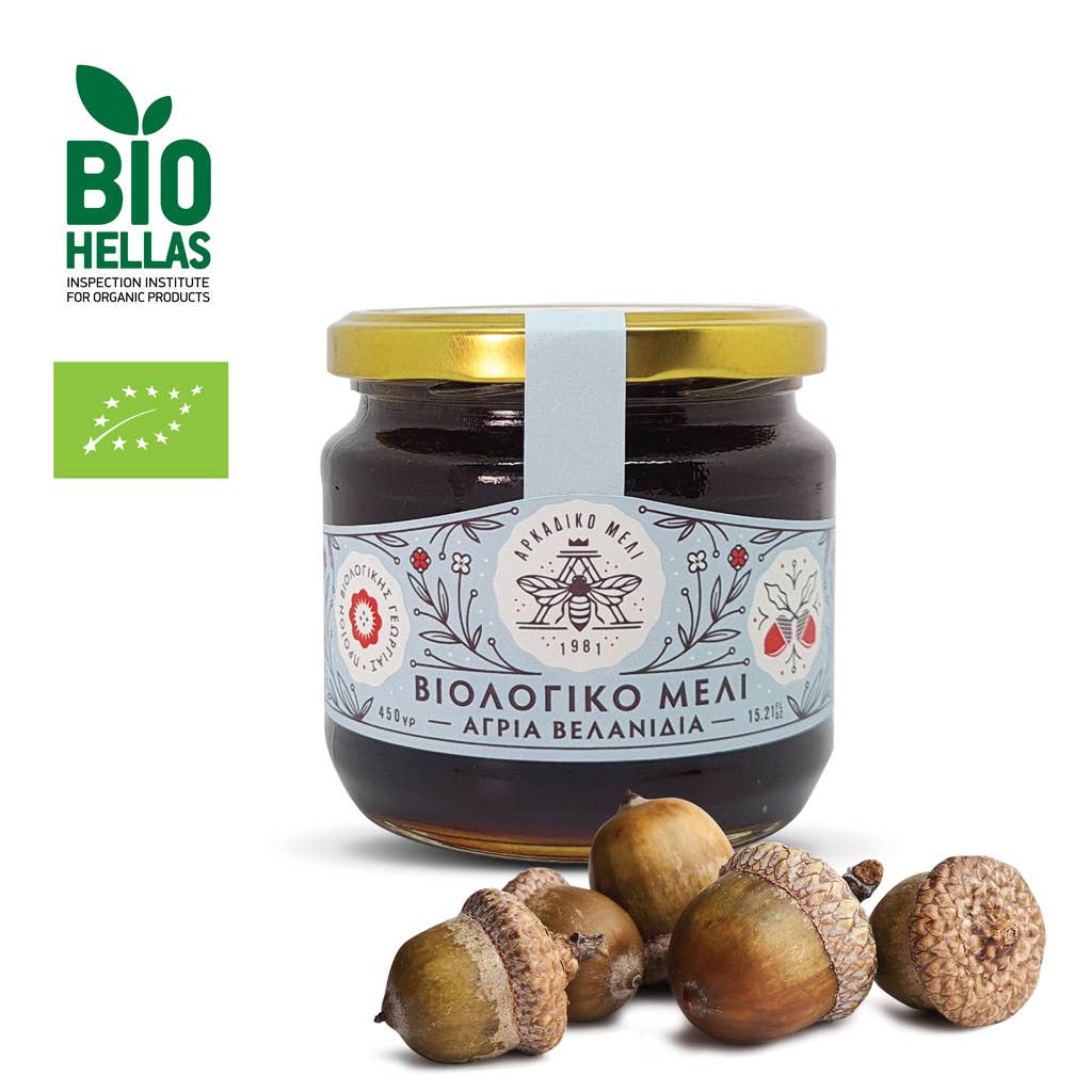 Griechischer Bio - Eichenhonig (450g) Arkadiko Meli - Araxxon