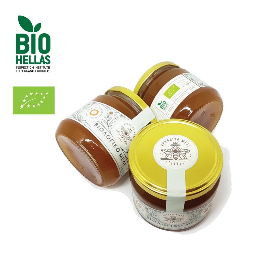 Griechischer Bio - Kastanienhonig (450g) Arkadiko Meli - Araxxon