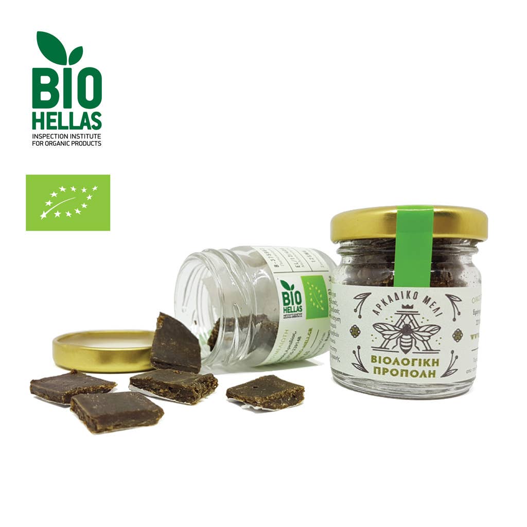Griechisches rohes Propolis - Kaugummi (60g) Arkadiko Meli - Araxxon