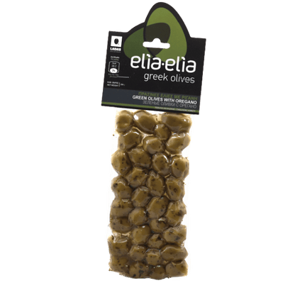 Grüne Oliven mit Oregano (200g) Ladas - Araxxon