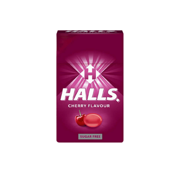 Halls Cool Bonbons Kirsche Zuckerfrei (28g) - Araxxon