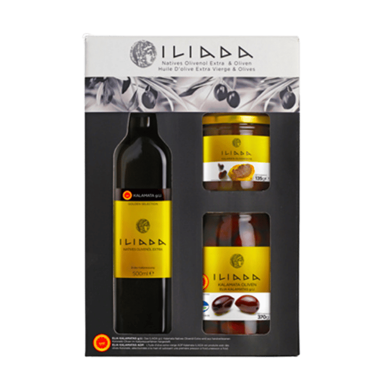 Iliada Gold Geschenkbox (3er Set) von Iliada bei Araxxon  - Hochwertiges griechisches Produkt.   Iliada Gold Geschenkbox (3er Set) από Iliada στο Araxxon  - Αυθεντικό ελληνικό προϊόν.  