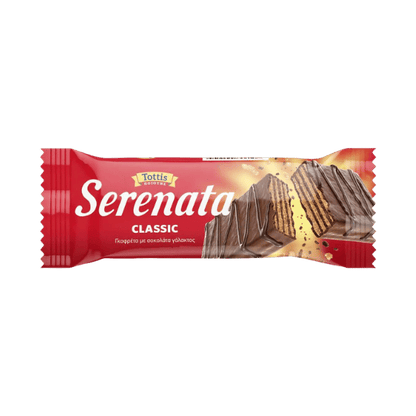 Waffelriegel Classic (33g) Serenata von Tottis bei Araxxon  - Hochwertiges griechisches Produkt.   Waffelriegel Classic (33g) Serenata από Tottis στο Araxxon  - Αυθεντικό ελληνικό προϊόν.  