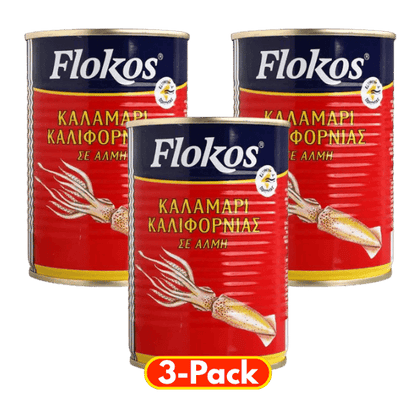 Kalamari Vorteilspack (3x370g) Flokos von Flokos bei Araxxon  - Hochwertiges griechisches Produkt.   Kalamari Vorteilspack (3x370g) Flokos από Flokos στο Araxxon  - Αυθεντικό ελληνικό προϊόν.  