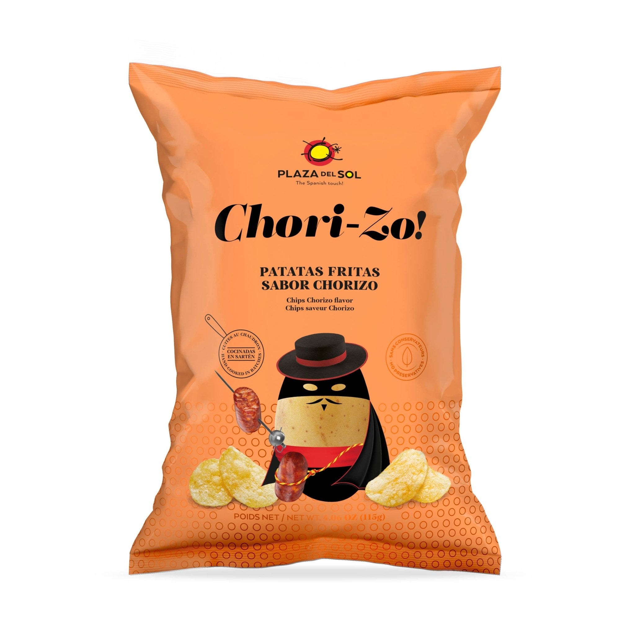 Kartoffelchips mit Chorizo (115g) Plaza del Sol - Araxxon
