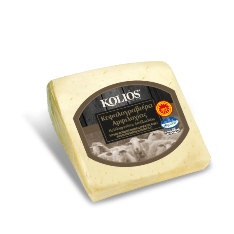 Kefalograviera Amfilochia P.O.P (250g) Kolios von Kolios bei Araxxon  - Hochwertiges griechisches Produkt.   Kefalograviera Amfilochia P.O.P (250g) Kolios από Kolios στο Araxxon  - Αυθεντικό ελληνικό προϊόν.  