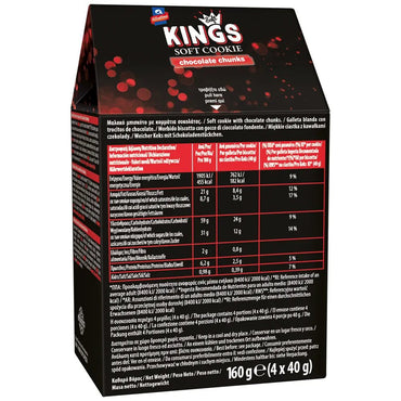 Kings Soft Cookie Chocolate Chunks (160g) Allatini - Araxxon