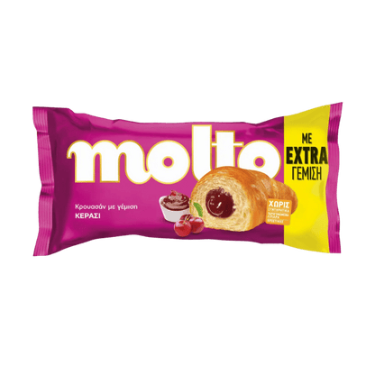 Kirschcroissant (98g) Molto von Chipita bei Araxxon  - Hochwertiges griechisches Produkt.   Kirschcroissant (98g) Molto από Chipita στο Araxxon  - Αυθεντικό ελληνικό προϊόν.  