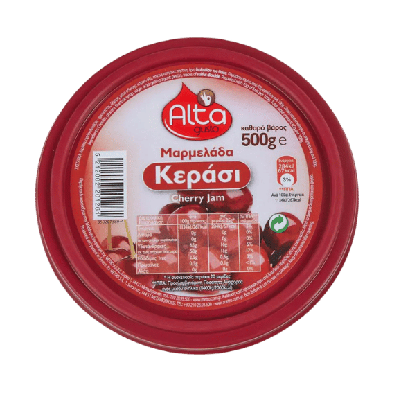 Kirschmarmelade Dose (500g) Alta Gusto - Araxxon