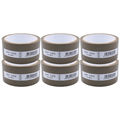 Kleberband braun 6 - Pack (6x50m x 48mm) - Araxxon