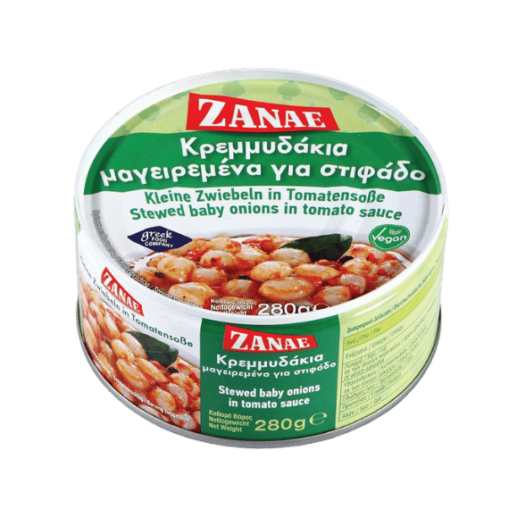 Kleine Zwiebeln in Tomatensoße (280g) Zanae - Araxxon