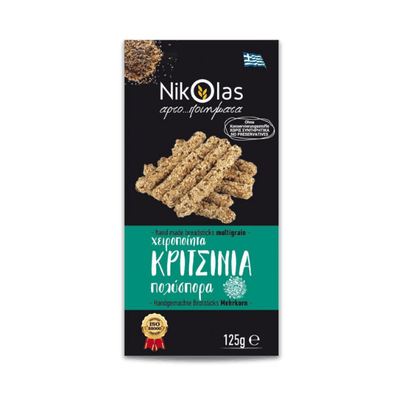 Kritsinia Mehkorn Brotsticks (125g) Nikolas Bakery - Araxxon