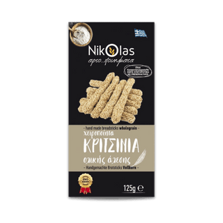 Kritsinia Vollkorn Brotsticks mit Sesam (125g) Nikolas Bakery - Araxxon