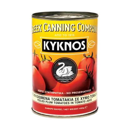 Ganze geschälte Tomaten (400g) Kyknos