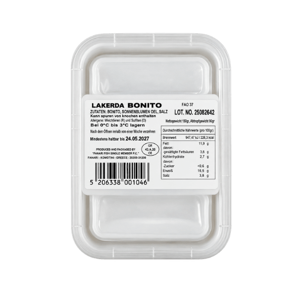 Lakerda Bonito (150g Schale) Fanari - Araxxon