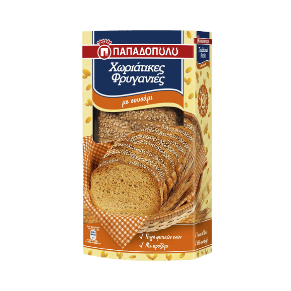 Landbrot mit Sesam (240g) Papadopoulos - Araxxon