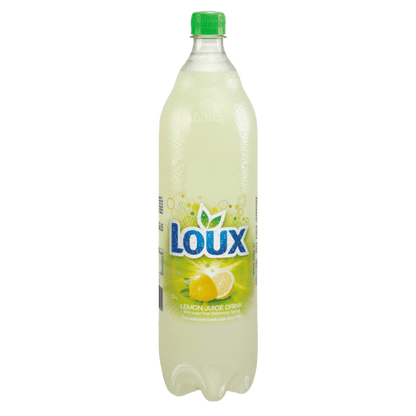 Lemon Fruchtsaftgetränk Lemonada (1,5L) Loux von Loux bei Araxxon  - Hochwertiges griechisches Produkt.   Lemon Fruchtsaftgetränk Lemonada (1,5L) Loux από Loux στο Araxxon  - Αυθεντικό ελληνικό προϊόν.  