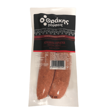 Loukanika Kapnista Choriatika (Geräuchte Wurst) (260g) Thrakis Gefseis von Thrakis Gefseis bei Araxxon  - Hochwertiges griechisches Produkt.   Loukanika Kapnista Choriatika (Geräuchte Wurst) (260g) Thrakis Gefseis από Thrakis Gefseis στο Araxxon  - Αυθεντικό ελληνικό προϊόν.  