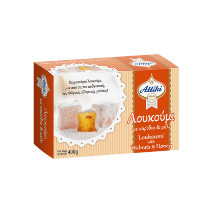Loukoumi mit Honig & Walnüsse (400g) Attiki