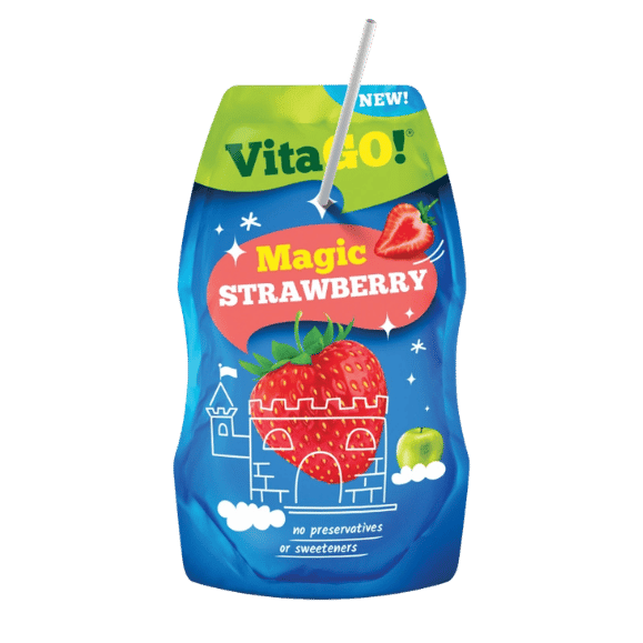 Magic Strawberry (Erdbeere) (200ml) Vita Go von Vita Go bei Araxxon  - Hochwertiges griechisches Produkt.   Magic Strawberry (Erdbeere) (200ml) Vita Go από Vita Go στο Araxxon  - Αυθεντικό ελληνικό προϊόν.  