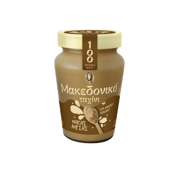 Makedoniko Tahini-Vollkorn 300g von Haitoglou bei Araxxon  - Hochwertiges griechisches Produkt.   Makedoniko Tahini-Vollkorn 300g από Haitoglou στο Araxxon  - Αυθεντικό ελληνικό προϊόν.  