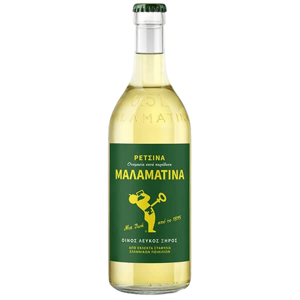 Malamatina Retsina (500ml) - Araxxon