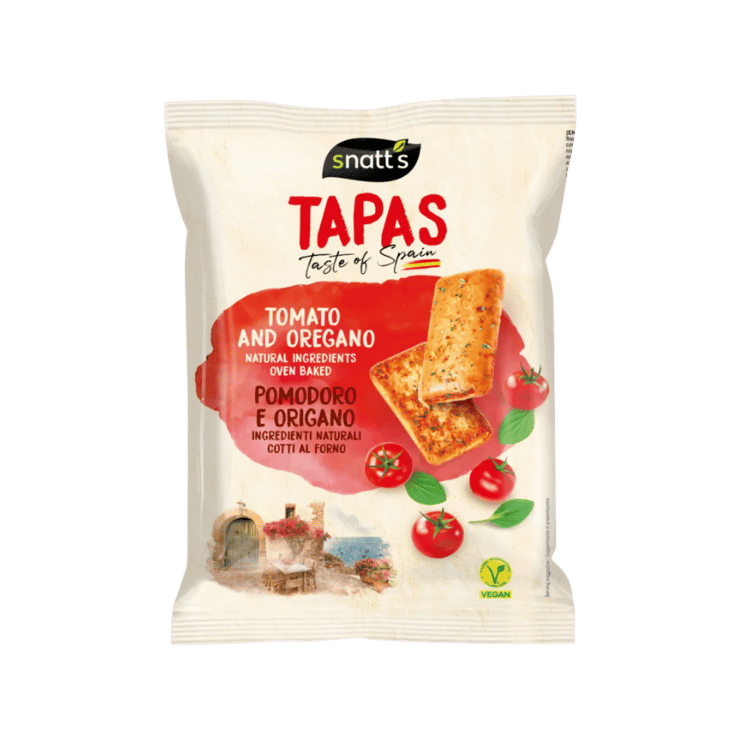 Mediterrane Crackers mit Tomaten (120g) Snatt's von Snatt's bei Araxxon  - Hochwertiges griechisches Produkt.   Mediterrane Crackers mit Tomaten (120g) Snatt's από Snatt's στο Araxxon  - Αυθεντικό ελληνικό προϊόν.  
