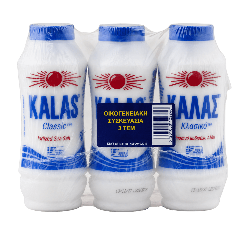 Meersalz (3x400g) Kalas von Kalas bei Araxxon  - Hochwertiges griechisches Produkt.   Meersalz (3x400g) Kalas από Kalas στο Araxxon  - Αυθεντικό ελληνικό προϊόν.  