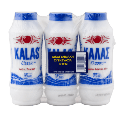 Meersalz (3x400g) Kalas von Kalas bei Araxxon  - Hochwertiges griechisches Produkt.   Meersalz (3x400g) Kalas από Kalas στο Araxxon  - Αυθεντικό ελληνικό προϊόν.  