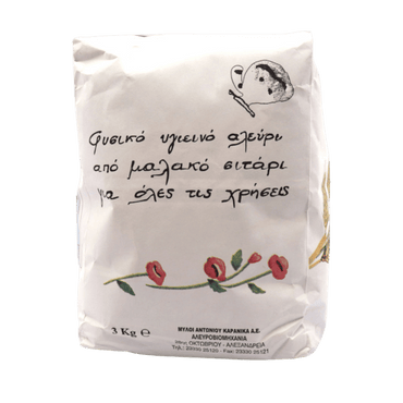 Mehl (3Kg) Koula von Koula bei Araxxon  - Hochwertiges griechisches Produkt.   Mehl (3Kg) Koula από Koula στο Araxxon  - Αυθεντικό ελληνικό προϊόν.  