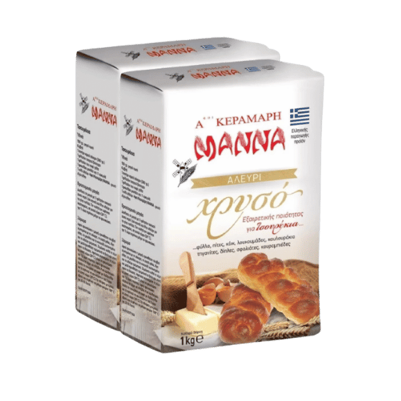 Mehl Alevri Chryso (2x1Kg) Manna - Araxxon