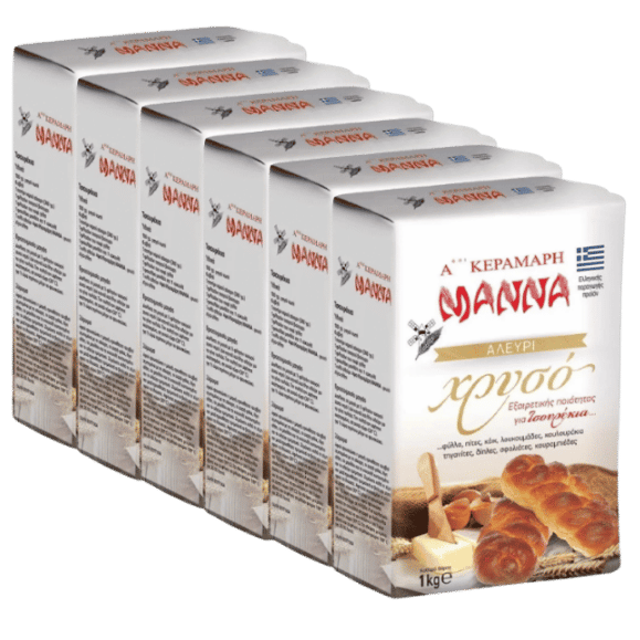 Mehl Alevri Chryso (6x1Kg) Manna - Araxxon