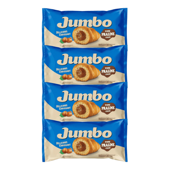 MHD Jumbo Croissant mit Pralinecréme (4x110g)