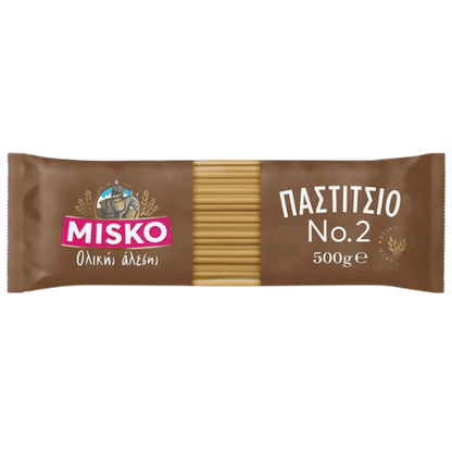 Misko Pastitsio No.2 Vollkorn (500g) von Misko bei Araxxon  - Hochwertiges griechisches Produkt.   Misko Pastitsio No.2 Vollkorn (500g) από Misko στο Araxxon  - Αυθεντικό ελληνικό προϊόν.  
