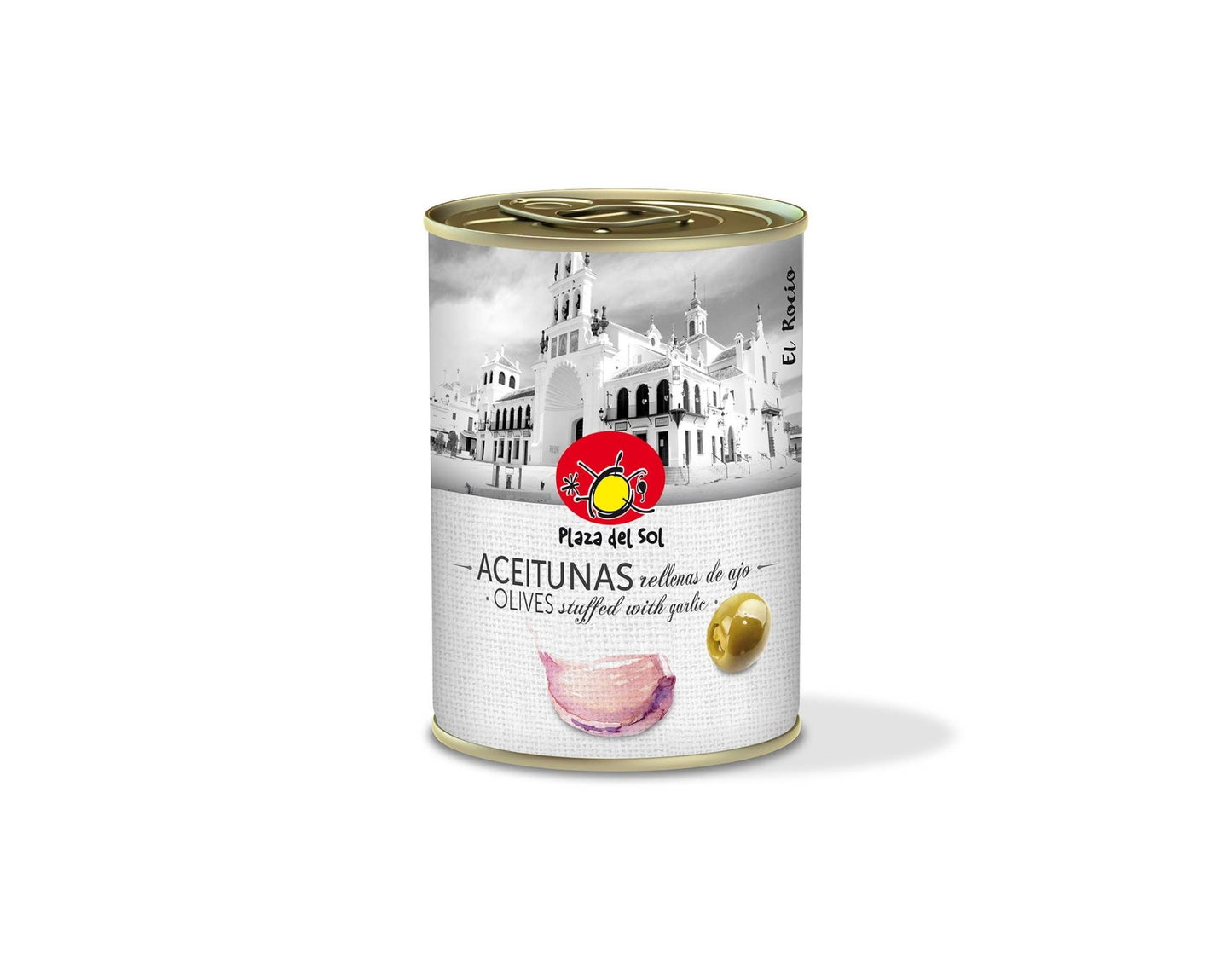 Mit Knoblauch gefüllte Oliven 280 - 320 (280g) Plaza del Sol - Araxxon