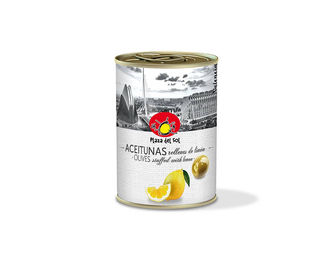 Mit Zitrone gefüllte Oliven 280 - 320 (280g) Plaza del Sol - Araxxon