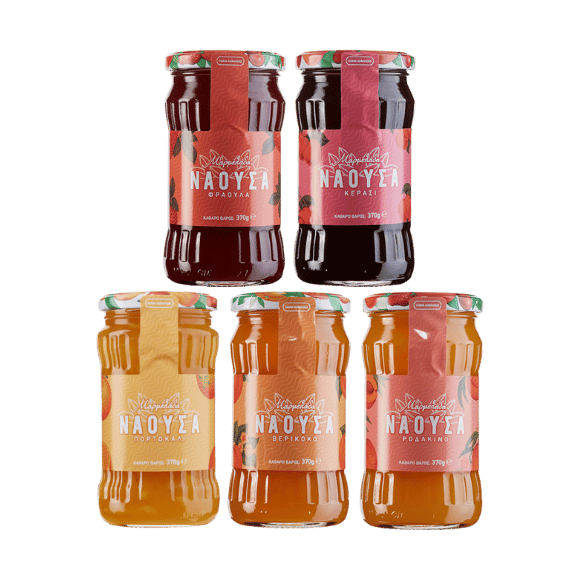 Naoussa Marmelade & Konfitüre Mix (5x370g) Haitoglou - Araxxon