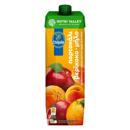 Nutri Valley Fruchtgetränk Apfel-Orange-Aprikose (1L) Chiquita - Araxxon