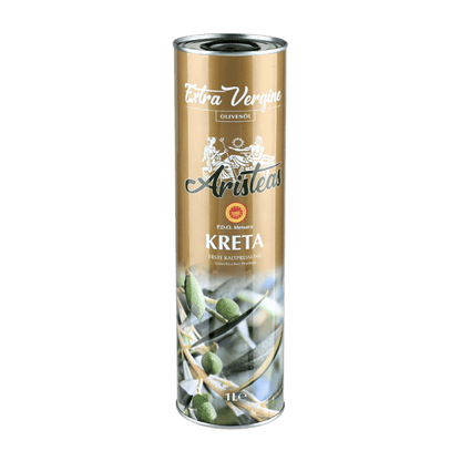 Olivenöl Extra Nativ Messara Kreta P.D.O. (1L Kanister) Aristeas von Aristeas bei Araxxon  - Hochwertiges griechisches Produkt.   Olivenöl Extra Nativ Messara Kreta P.D.O. (1L Kanister) Aristeas από Aristeas στο Araxxon  - Αυθεντικό ελληνικό προϊόν.  