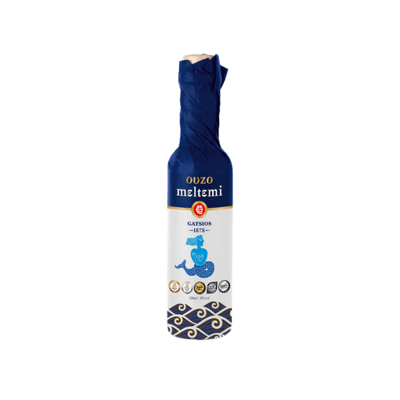 Ouzo Meltemi (200ml) Gatsios von Gatsios bei Araxxon  - Hochwertiges griechisches Produkt.   Ouzo Meltemi (200ml) Gatsios από Gatsios στο Araxxon  - Αυθεντικό ελληνικό προϊόν.  