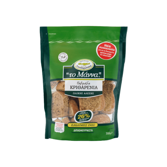 Paximadi Ganze Gerstenzwieback (300g) To Manna - Araxxon