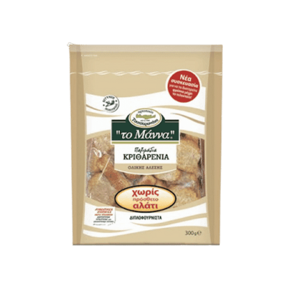 Paximadi Ganze Gerstenzwieback ohne zusätzliches Salz (300g) To Manna - Araxxon