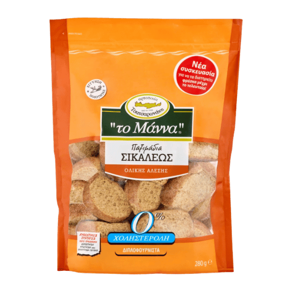 Paximadi Roggenzwieback (280g) To Manna von To Manna bei Araxxon  - Hochwertiges griechisches Produkt.   Paximadi Roggenzwieback (280g) To Manna από To Manna στο Araxxon  - Αυθεντικό ελληνικό προϊόν.  