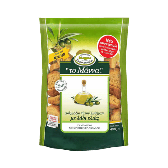 Paximadi Zwieback mit Olivenöl (400g) To Manna - Araxxon