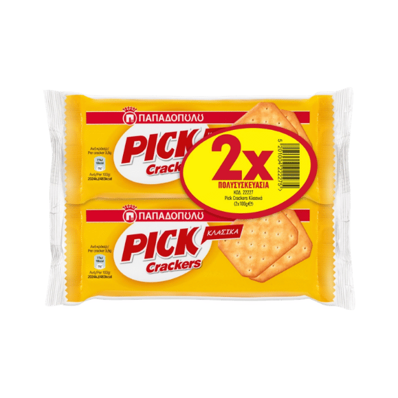 Mini Pick Crackers Klassik Doppelpackung (2x100g) Papadopoulos