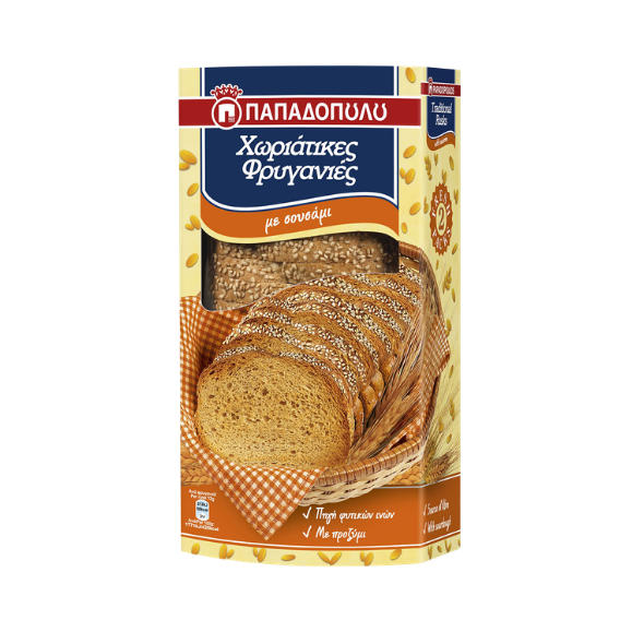 Village Toast 6 grains (240g) Papadopoulou