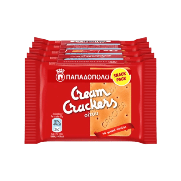 Cream Crackers Wheat (5x43g) Papadopoulou