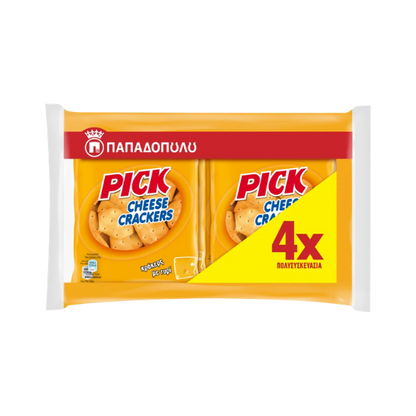 Mini Pick Cheese Crackers Familienpackung (4x45g) Papadopoulos