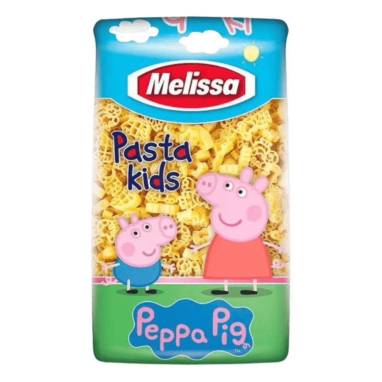 Probierpaket Pasta Kid Paw Patrol, Peppa Pig (4x500g) Melissa - Araxxon