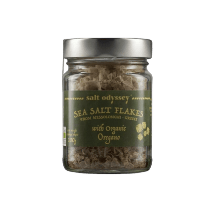 Salz Flocken mit Oregano (100g Glas) Odyssey - Araxxon